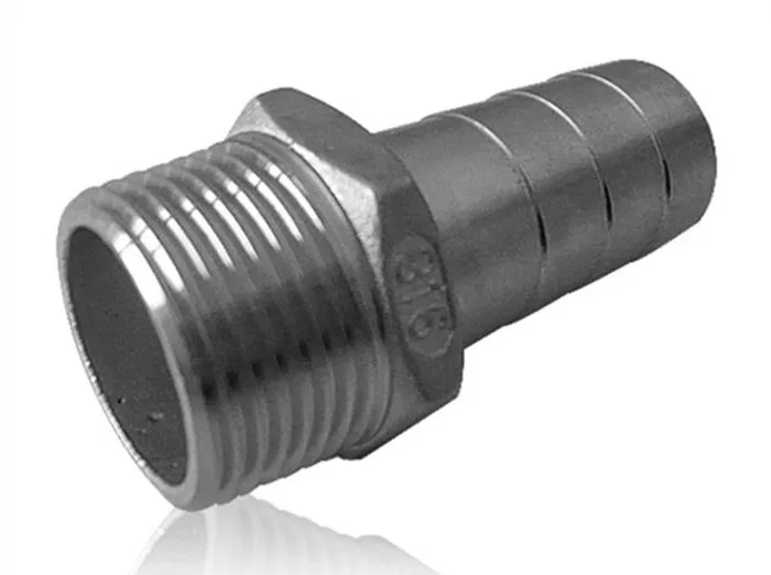 Rozsdamentes acél hatlapú tömlőcsonkok